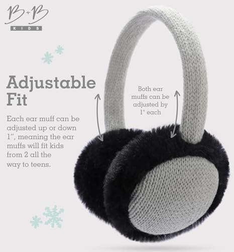 Image of Brook + Bay Kids Ear Muffs - Winter Animal Earmuffs - Cozy Ear Warmers