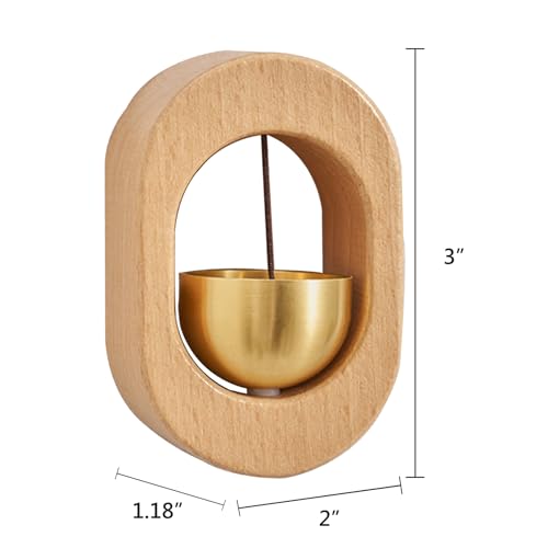 Image of Magnetic Door Chime Bell, Wooden Shopkeepers Bell for Door Opening - Ding Ding Sound