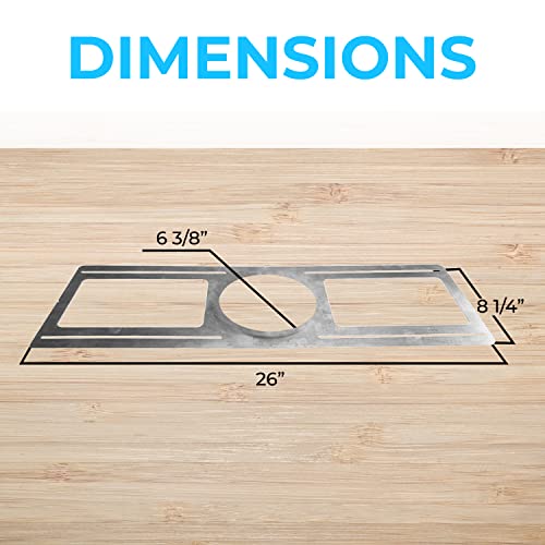 Ohlectric New Construction Rough-In Plate For Led Downlight - Slim Steel Plate/Bracket - Use As A Guide For Drywaller To Install Led Fixture - Used With 6" Model - Pack Of 48 - Ol-31359 #TOP2