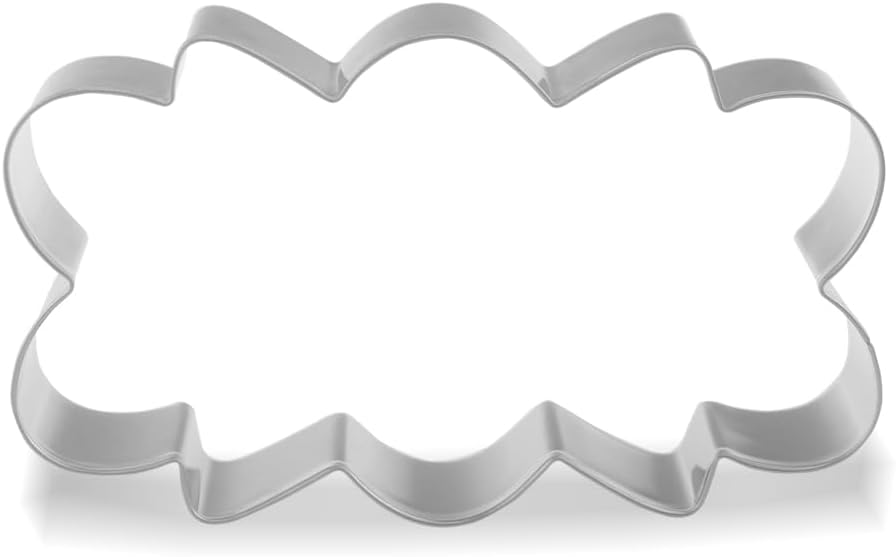 Keewah Plaque Cookie Cutter, 4.5 x 2.6 inch, Stainless Steel