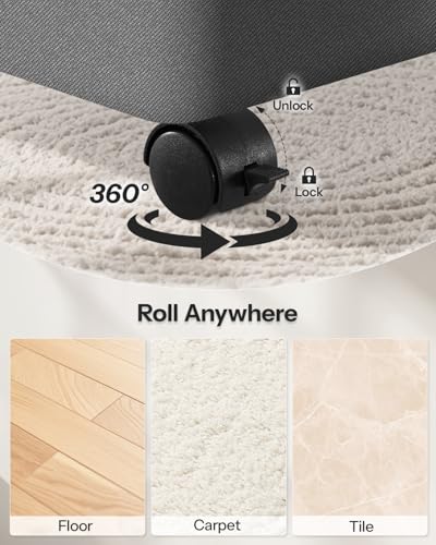 Image of Double Laundry Basket with Wheels and Lid, 150L Clothes Hampers for Laundry