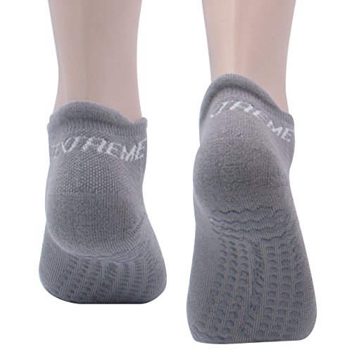 Fitextreme Men's Non-Slip Yoga Socks, Anti-Skid Pilates, Barre, Bikram Fitness Hospital Slipper Socks With Grips, 3 Pack Ankle Socks Mix #TOP3