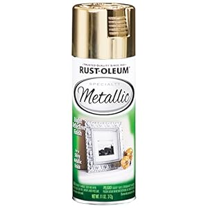 Rust-Oleum 1910830 Specialty Metallic Leafing Spray Paint, 11 Ounce (Pack of 1), Gold