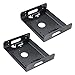 Produktbild Akasa SSD & HDD Adapter passend für 2,5" HDD oder 3,5"HDD/SSD in 5,25" PC Halterung, Festplatten Einbau Montage Rahmen, inkl. Anti-Vibrations-Pads & Befestigungsschrauben, 2 Stücke, AK-HDA-01-KT02