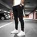 Women's Cargo Sweatpants Casual Elastic Waist Drawstring Pants Lounge Walking Sports Yoga Travel Bottoms Fashion Outfits（XXXL,Black）