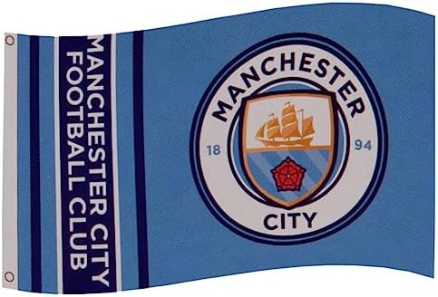 Manchester City F.C. City(マンチェスターシティ) (マンチェスター・シティ FC) 公式 フラッグ WM 152×91cm