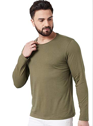Image of ADRO Men's Cotton Solid Regular Fit T-Shirt