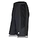 X31 Sports Mens Athletic, Basketball, Gym, Running Shorts with Zipper Pockets (Black, Medium)