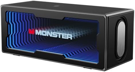 Monster S280 Bluetooth Speaker, 40W Stereo Sound, Deep Bass, Blue...