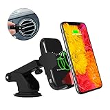 Fast Wireless Car Charger, Youtec Qi Car Charger Mount, 10W Infrared Sensing Auto Clamping Phone Charging Pad Holder Compatible for iPhone XS/Max/XR/X/8/8 Plus, Samsung Galaxy S9/S9+,S8/S8+,Note 8 5