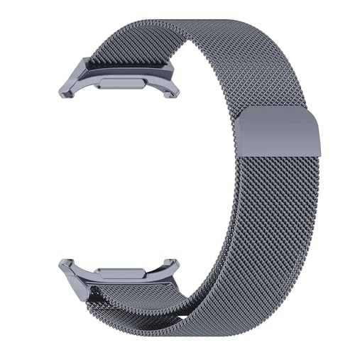 Image of T TECLUSIVE Ultra Luxury Magnetic Metal Chain Strap Band Compatible for Galaxy Watch Ultra | No Gap Adjustable Magnetic Strap for Galaxy Watch Ultra