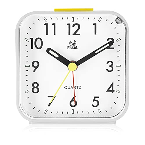 VORRINC Réveil Analogique Silencieux De Voyage, Petit Sans Tic-Tac, Avec Lumineux Snooze (Noir) – vue 3