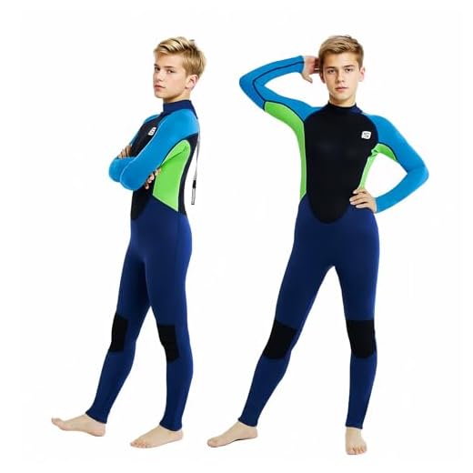 Summshall Neoprenanzug Kinder, 2.5mm Neopren Kinder Neoprenanzug Jugend Kurz Lang Wärmender Neoprenanzüge Thermal Badeanzug für Mädchen und Jungen zum Tauchen, Schwimmen, Surfen
