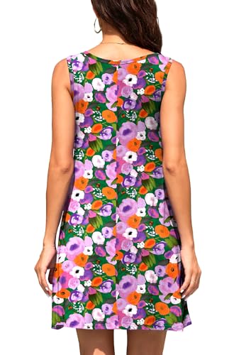 Image of WEACZZY Women Summer Casual Swing T Shirt Dresses Beach Cover up Loose Dress
