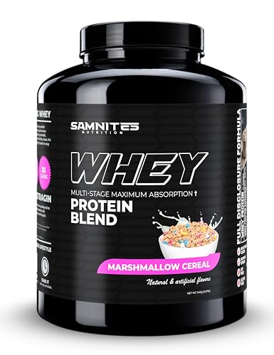 Samnites Nutrition Whey Protein Blend, Marshmallow Cereal Whey: Full-Disclosure, Ultra-Delicious, Premium Protein
