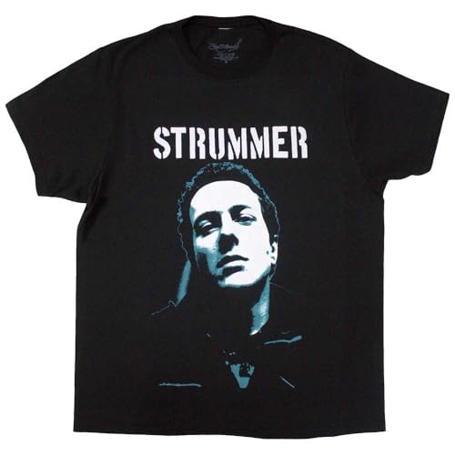 T-shirt Joe Strummer en coton haut de gamme avec sérigraphie durable Rock Off