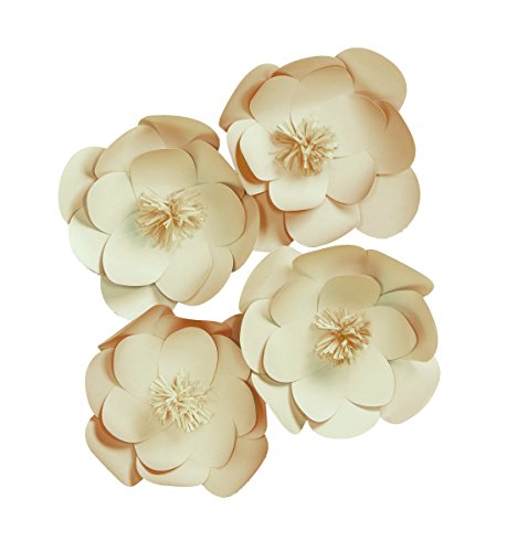Darice Wall Décor Kit, Natural paper Flower, 84 Pieces