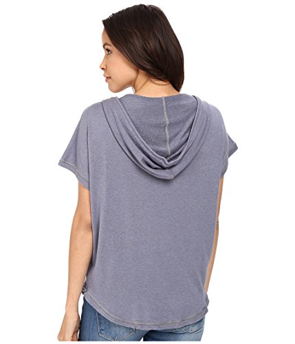 Splendid Women's Teton Cozy French Terry Circle Hoodie, Smokey Blue, X-Small #TOP2