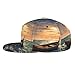 WZYWHJ Fashion Flat Brim Baseball Cap Bamboo raft on The sea Printing Adjustable, Breathable & Lightweight for Men & Women Black