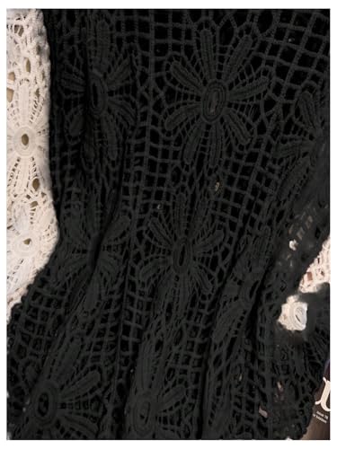 Image of MakeMeChic Women's Plus Size Crochet Boho Tops Summer Vacation Beach Cover Ups Sweater