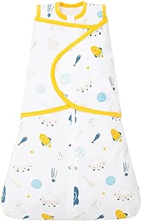 ZIGJOY Baby Swaddle Wearable Blanket 3-Way Adjustable Transtion Sleep Sack 100% Cotton for Newborn Infant Boy Girl 0-6 Months Aviation Dream