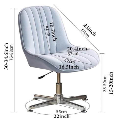 Chaises informatiques confortables pivotantes en hauteur LWX - 3