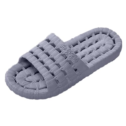 Zapatillas genéricas para mujer y hombre, sandalias de ducha, Gris F, 43 EU