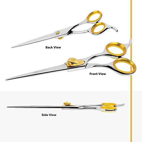 Sharf Gold Touch 440C Japanese Stainless Steal Pet Grooming Shear, 8.5 Inch Straight #TOP2