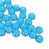 QUARKZMAN Glasperlen, 1 Set runde Glas-Edelsteine Wasserblau 0,99 Pfund (0,63) Glas-Murmeln Kieselsteine für Vasenfüller Aquarium Dekor DIY Handwerk