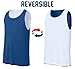 Custom Kids Basketball Jersey Add Your Name Number Mesh Reversible Sleeveless Youth Boy Girl Sports Tee True Royal/White