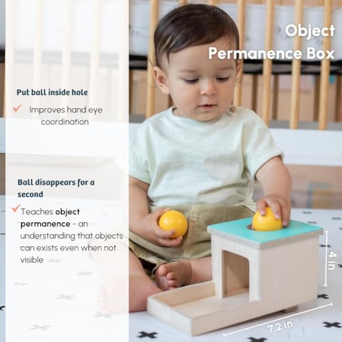 Curious Cub Montessori Learning Wooden Baby Toys | Box 4: 7+ Months | Montessori Toys For 7+ Months |Early Child Development,Sensory Toy & Fine Motor Skills|New Born Baby Toy|Gifts For New Born Babies - Image 3