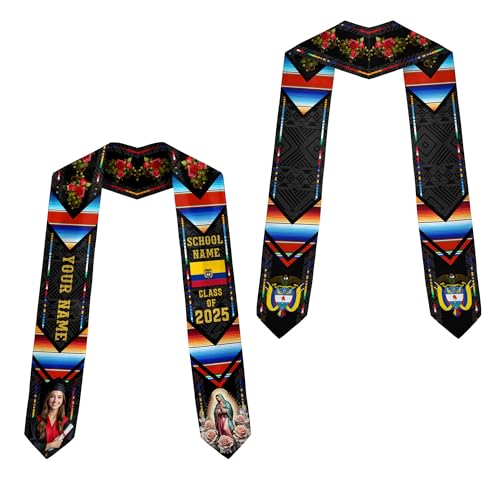 MonkeyVan Personalized Colombia Graduation Sash 2025, Custom Colombian Graduation Stole, Colombia Flag Stole for Class of 2025 Colombia8