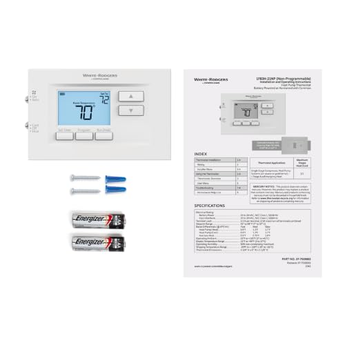 Termostato Emerson 1F83H-21NP para bomba de calor 2H/1C no programable 5