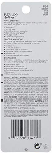 Revlon So Fierce Vinyl Eyeliner, Force Of Steel, 0.042 Ounce #TOP2