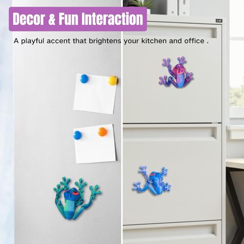 Imanes Decorativos de Rana 3D Pack de 4 Unidades miniatura 4