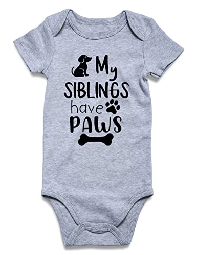Image of Funnycokid Baby Boys Girls Bodysuit Funny Newborn Romper Short Sleeve Infant Neutral Outfits 0-12 Months