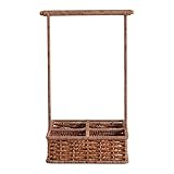 Taille et compatibilité : mesure 38 x 25 x 23 cm en finition marron ; convient pour les tables à manger, les coins de petit-déjeuner, les comptoirs et les présentoirs décoratifs dans toute la maison.