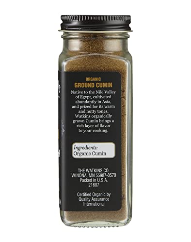 Image of Watkins Gourmet Organic Spice Jar, Ground Cumin,2.8 Ounce (Pack of 3)