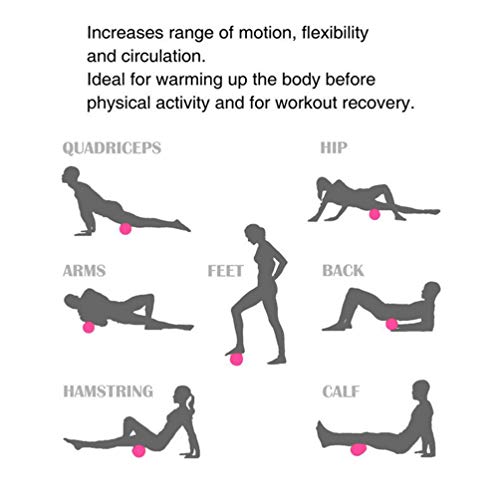 Milisten Rolos de Massagem Esportivos de Alta Densidade Muscular para Massagem de Tecido Profundo Es
