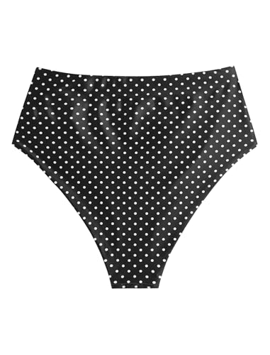 Image of ZAFUL Women High Waisted Bikini Bottoms Ruched Swimsuit Bottom Tummy Control Bathing Suit Bottoms