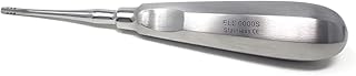 Dental Elevator ELE 0000S for Tooth Molar Root Extraction Made of Stainless Steel with Hollow Handle Surgical Implant Luxating Instruments