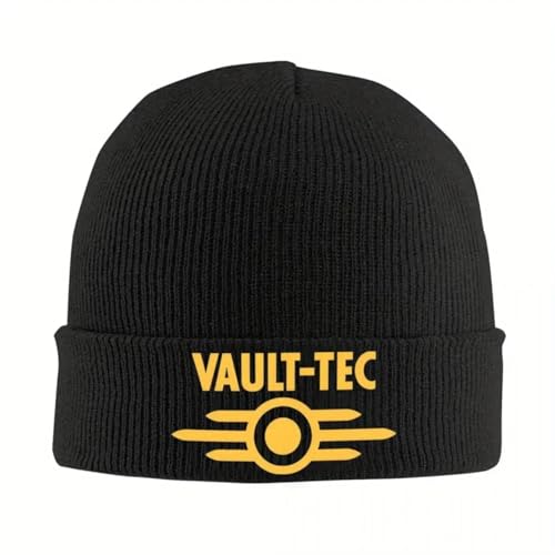XDTINYR Casquettes tricotées Beanie tricotés Vault-Tec Street Y2K Adulte Unisex Gymnase Automne Hiver Cadeaux Élastiques Élastiques Classiques Rétro