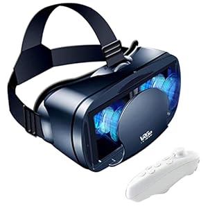 Yoyakie VR Headset Virtual Reality Brille Neue Brille für Filme Weich Komfortabel Einstellbare Entfernung