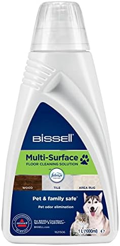 BISSELL Tüm Yüzeyler İçin Evcil Hayvan Zemin Temizleme Deterjanı ve Febreze 1 L | CrossWave, SpinWave ve HydroWave için | Sert zemin ve halılardan evcil hayvan koku ve lekelerini giderir | 2550 - Görsel 1