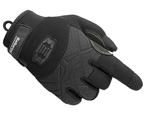 Seibertron Full Finger Padded Palm Lightweight Breathable Climbing Rope Gloves For Climbers, Rock Climbing, Rescue, Adventure, Sailing, Kayaking, Outdoor Sports Black S #TOP2
