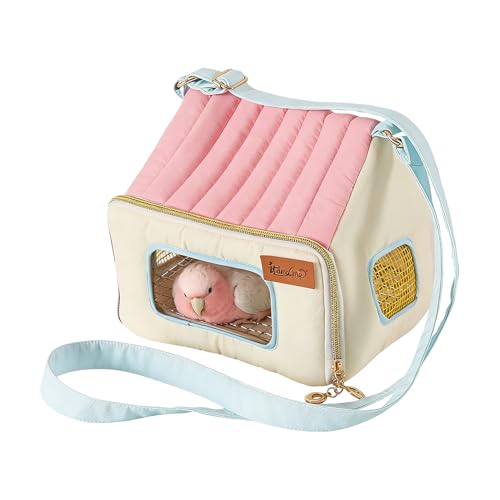 Vogelkaefig-Warmatmungsaktives-Zubehoer-Mit-Edelstahlschale-Und-Tragbar-Transportabler-Vogelkaefig-Fuer-Tiere-Tauben-Bueros-Ausfluege-Reisen-Fahrzeuge-Autos-Strassenreisen-Taeglich-Innen-Und-Aussen - sparfuchs24.io – Top Angebote, Tests & Preisvergleiche