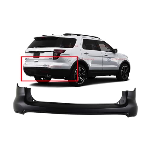 Image of FitParts Compatible with Ford Explorer 2011-2015 Rear Bumper Cover | Primed, Ready to Paint, OEM BB5Z17K835APTM, FO1114102