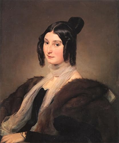 Affiche portrait comtesse Clara Maffei Francesco Hayez graffiti art mural bureau 60x90cm