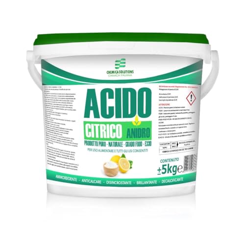 Acide citrique 100 % anhydre E330 naturel multifonctionnel nettoyant sol détartrant nettoyant anti-calcaire machine à laver détartrant aliment boîte de 5 kg