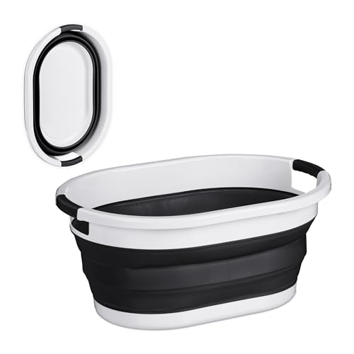 Panier à linge 36 litres plastique résistant avec poignées solides - 2